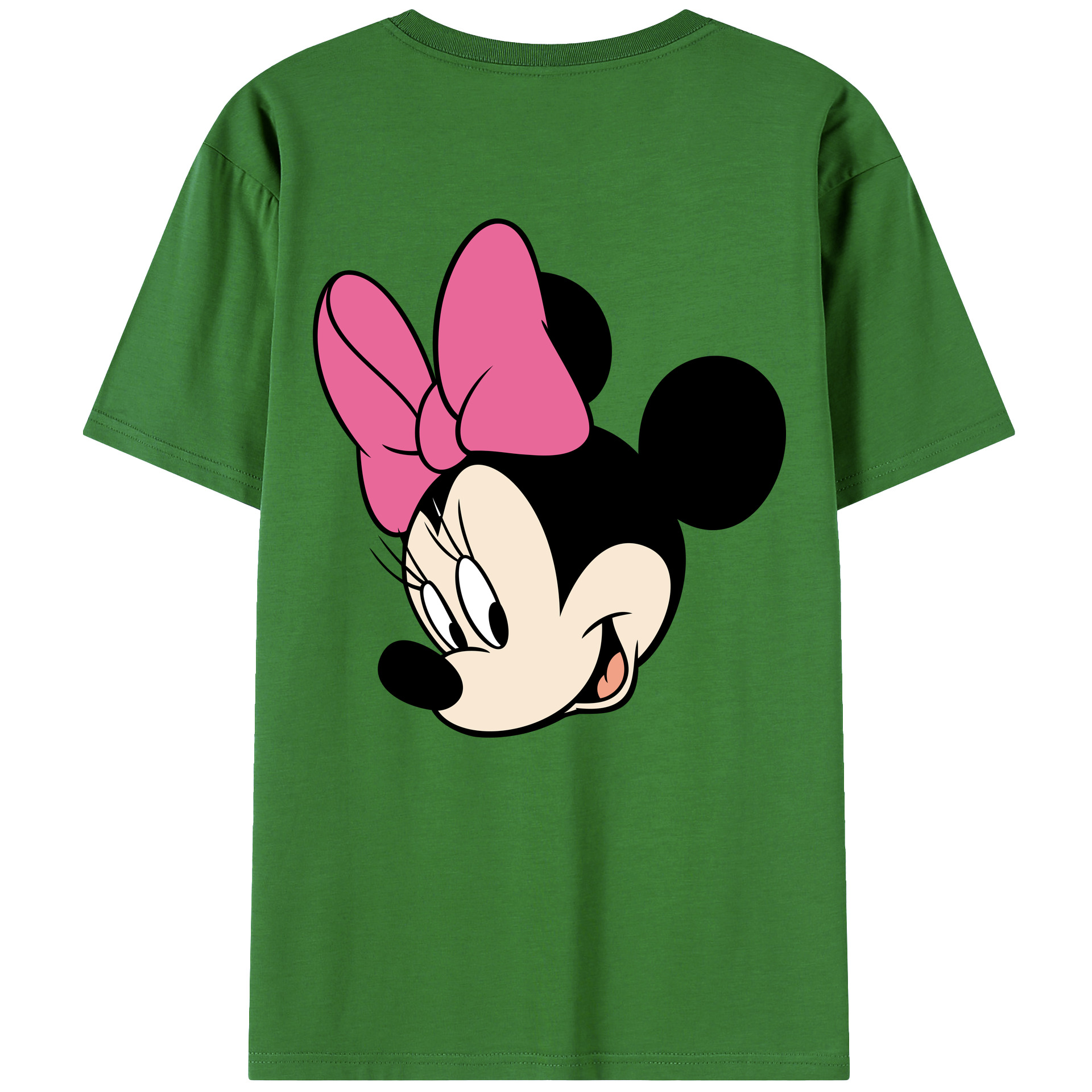 （画像用） ミッキーマウス Mickey Mouse レディース半袖Tシャツ(バックプリント)